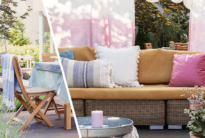 Opgevrolijkte stoelen en mooi gedekte tafels